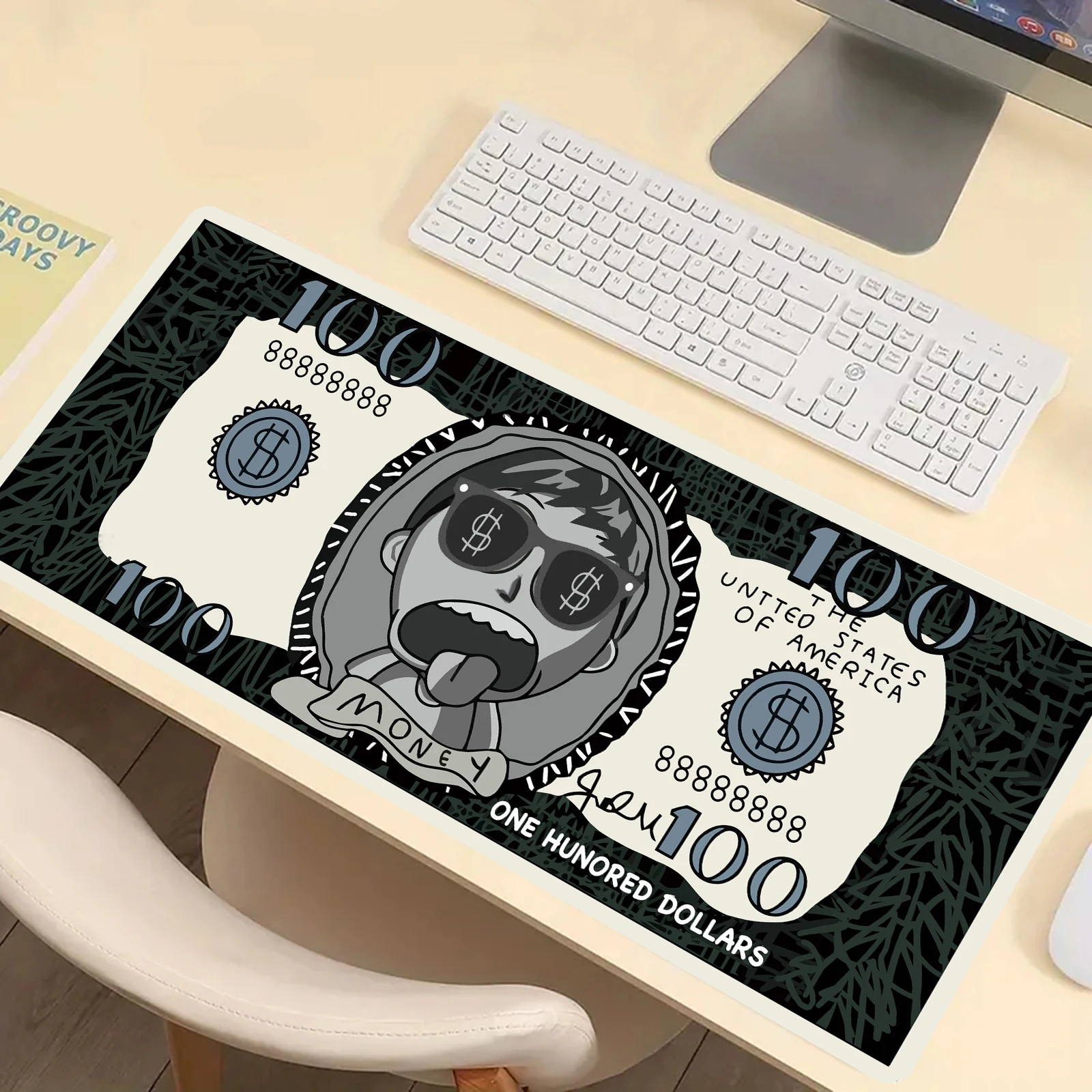Игровой коврик для мыши Cool Money Design — сшитые края, нескользящая основа, прочный настольный коврик для геймеров и офиса
Игровой коврик для мыши Cool Money Design — сшитые края, нескользящая основа, прочный настольный коврик для геймеров и офиса