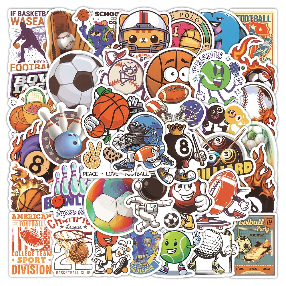 10/50/100PCS Ball Sports Stickers Football Basketball Football Cartoon Sticker Kids Toys Laptop Guitar Car Bike Graffiti Decals
10/50/100PCS Ball Sports Stickers Football Basketball Football Cartoon Sticker Kids Toys Laptop Guitar Car Bike Graffiti Decals