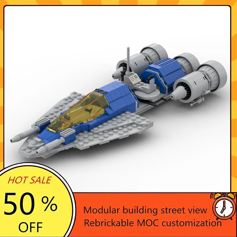 Набор из 328 деталей: Популярная модель космического корабля из фильма «Звездные войны», конструктор MOC, модульная технология, подарок на праздник, игрушка для сборки для детей
Набор из 328 деталей: Популярная модель космического корабля из фильма «Звездные войны», конструктор MOC, модульная технология, подарок на праздник, игрушка для сборки для детей