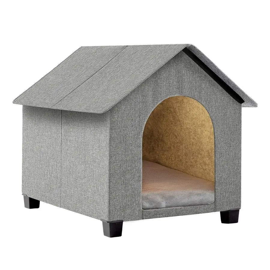 Домик для собак для использования в помещении, складная подъемная лежанка-пещера для собак со съемным плюшевым матрасом для средних собак и кошек длиной до 23,6 дюймов.
Домик для собак для использования в помещении, складная подъемная лежанка-пещера для собак со съемным плюшевым матрасом для средних собак и кошек длиной до 23,6 дюймов.