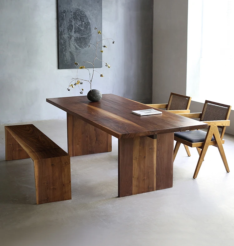 #Nordic-Style Large Square Extendable Solid North American Black Walnut Wood Italian Minimalist 8-Seater Dining Table
#Nordic-Style Large Square Extendable Solid North American Black Walnut Wood Italian Minimalist 8-Seater Dining Table