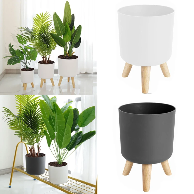 Flower Pot With Wood Holder Plant Stand Display Rack Planter For Indoor Desktop Living Room Decoration Floor-standing Flower Pot
Flower Pot With Wood Holder Plant Stand Display Rack Planter For Indoor Desktop Living Room Decoration Floor-standing Flower Pot