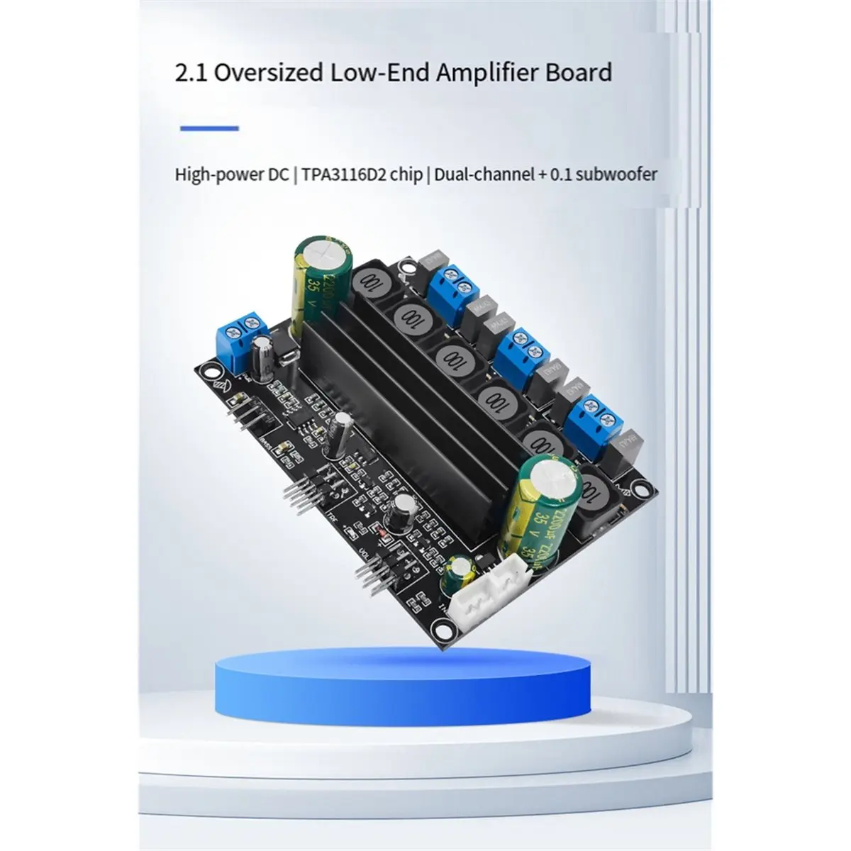 INABEZ DC10-25V TPA3116D2 Аудиофильская цифровая аудиоплата-усилитель 50Wx2 100W, высокомощный 2.1-канальный сабвуфер с кабелем
INABEZ DC10-25V TPA3116D2 Аудиофильская цифровая аудиоплата-усилитель 50Wx2 100W, высокомощный 2.1-канальный сабвуфер с кабелем