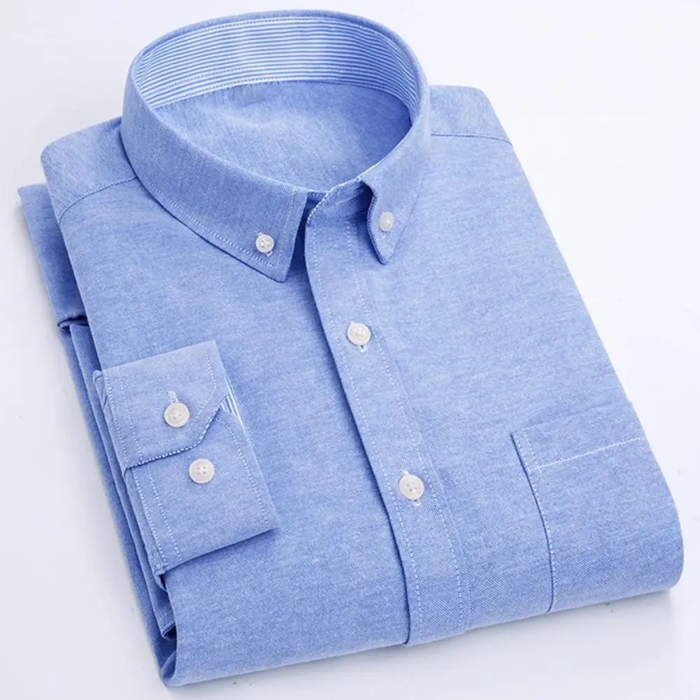Men Long Sleeve Shirt Men's Slim Fit Stand-up Collar Shirt With Buttons For Business Wear Solid Color Long Sleeve Top For Fall
Men Long Sleeve Shirt Men's Slim Fit Stand-up Collar Shirt With Buttons For Business Wear Solid Color Long Sleeve Top For Fall