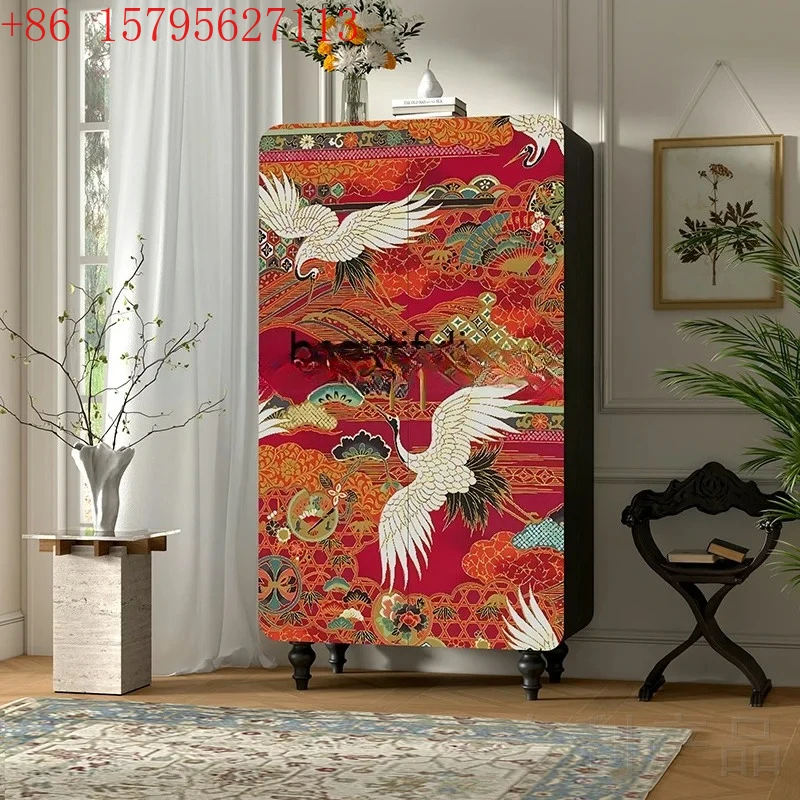 New Chinese-style solid wood wardrobe, bedroom storage locker, opposite door wardrobe, entrance cabinet 
New Chinese-style solid wood wardrobe, bedroom storage locker, opposite door wardrobe, entrance cabinet