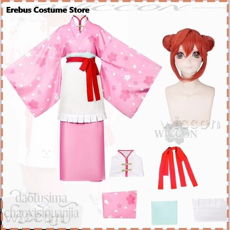 Аниме Kingt3A Весенний пейзаж Чайный домик Косплей Gagura Kawaii Pink Sakura Pattern Кимоно Sweet Lolit сексуальные костюмы для девочек
Аниме Kingt3A Весенний пейзаж Чайный домик Косплей Gagura Kawaii Pink Sakura Pattern Кимоно Sweet Lolit сексуальные костюмы для девочек