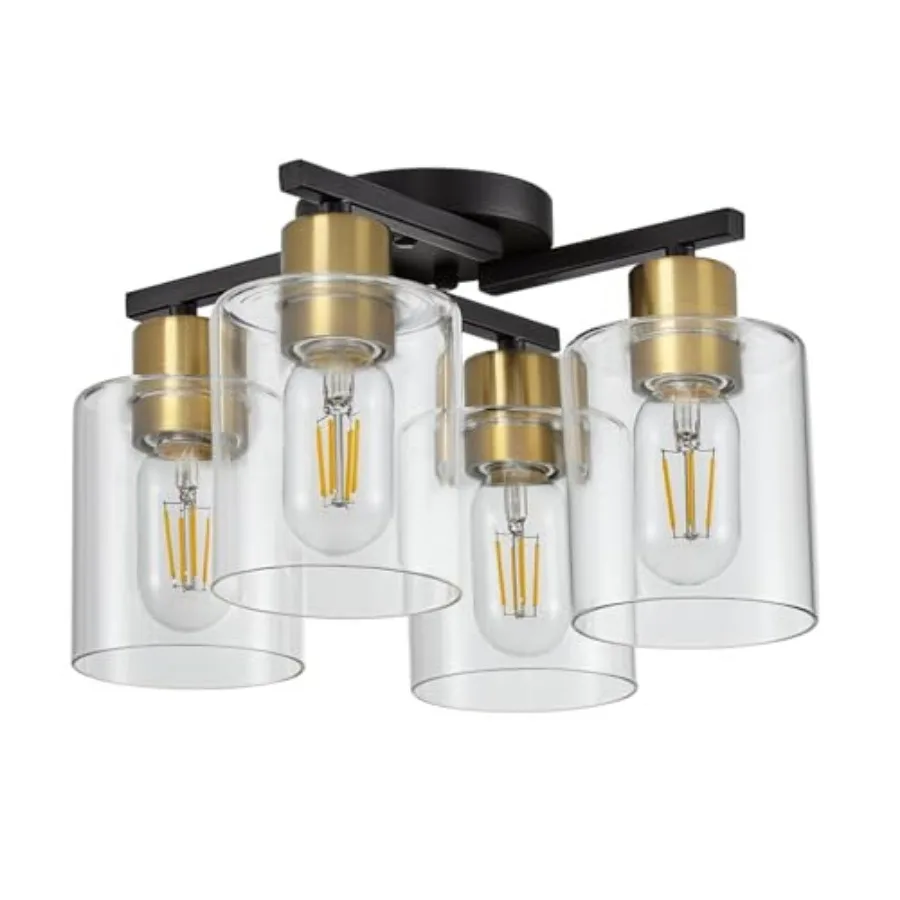 Semi Flush Mount Ceiling, Kitchen Lighting Fixtures Ceiling, Farmhouse Ceiling Light with Clear Glass Shade for Hallway, Living
Semi Flush Mount Ceiling, Kitchen Lighting Fixtures Ceiling, Farmhouse Ceiling Light with Clear Glass Shade for Hallway, Living