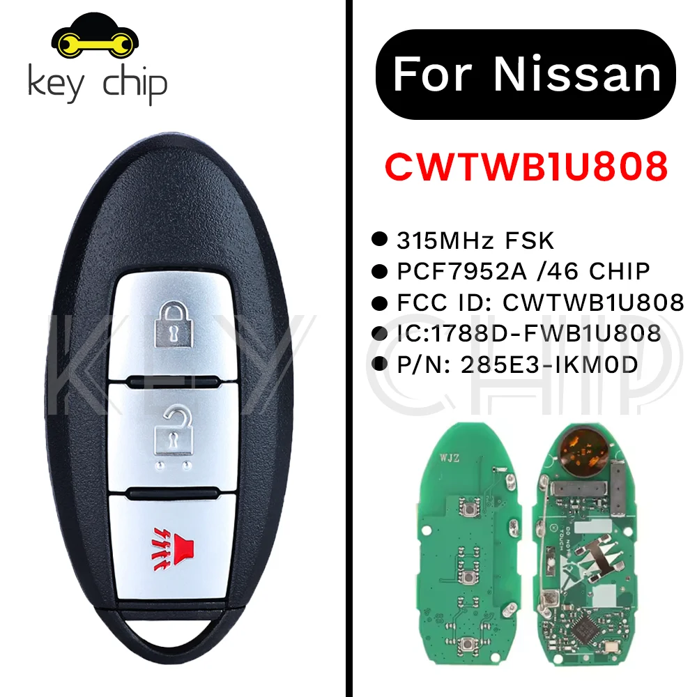 Умный ключ для Nissan Cube Juke Quest CWTWB1U808 315 МГц FSK PCF7952A/HITAG 2/46 ЧИП 285E3-IKM0D 1788D-FWB1U808
Умный ключ для Nissan Cube Juke Quest CWTWB1U808 315 МГц FSK PCF7952A/HITAG 2/46 ЧИП 285E3-IKM0D 1788D-FWB1U808