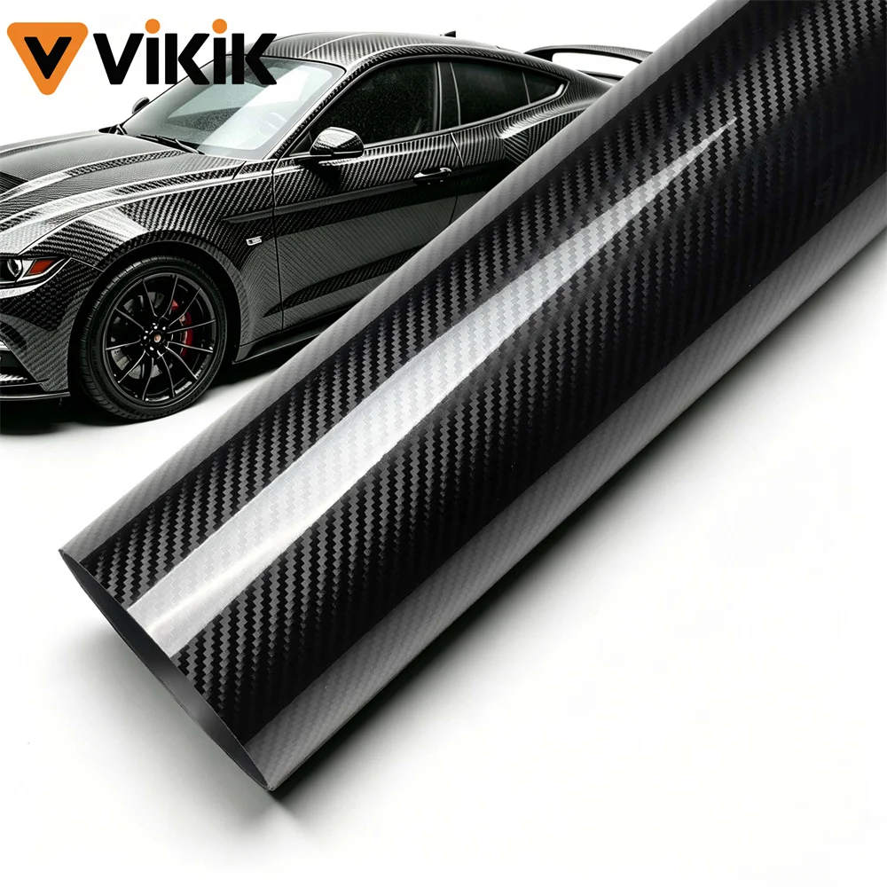 Premium PET Carbon Fiber Car Body Vinyl Wrap Glossy 5D Black Sticker Accessories Waterproof Protection Film
Premium PET Carbon Fiber Car Body Vinyl Wrap Glossy 5D Black Sticker Accessories Waterproof Protection Film