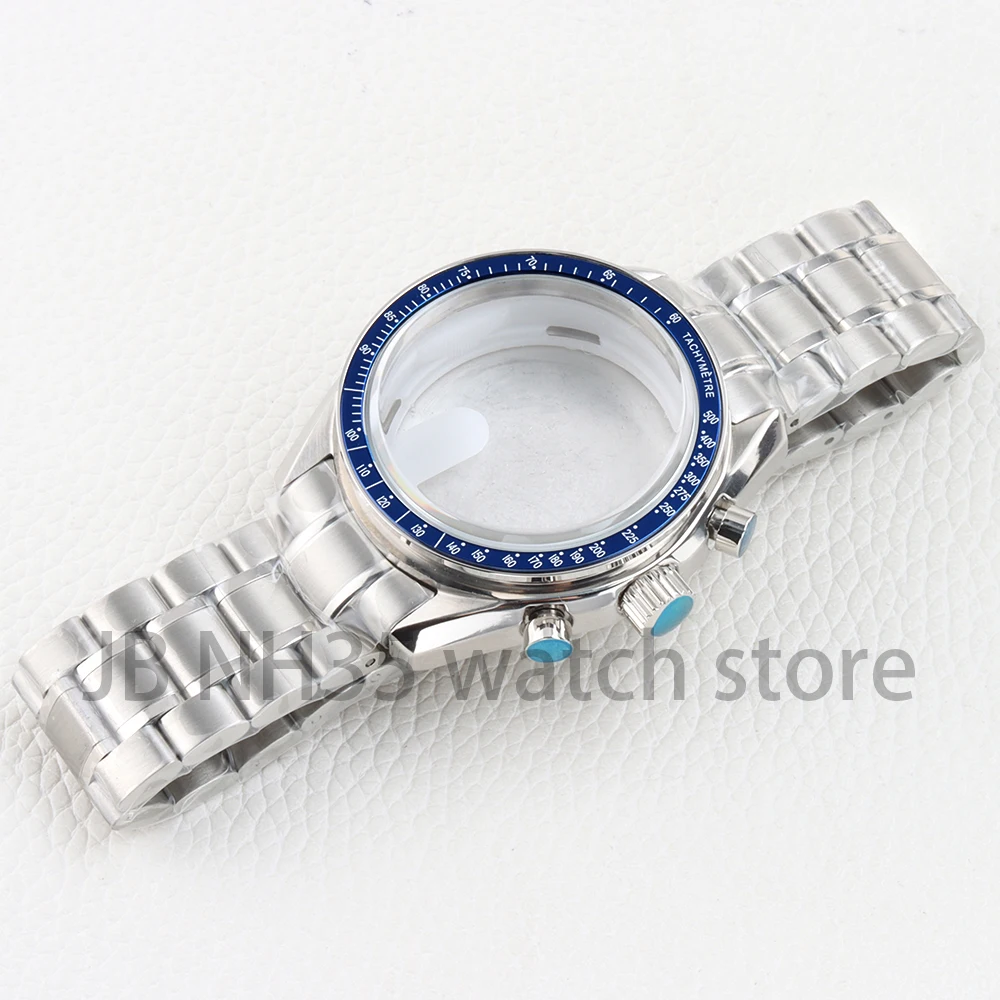 40mm vk63 Watch case Stainless steel Blue Bezel Waterproof for chronograph moonswatch metal case VK63 VK64 Movement 32.5mm Dial
40mm vk63 Watch case Stainless steel Blue Bezel Waterproof for chronograph moonswatch metal case VK63 VK64 Movement 32.5mm Dial