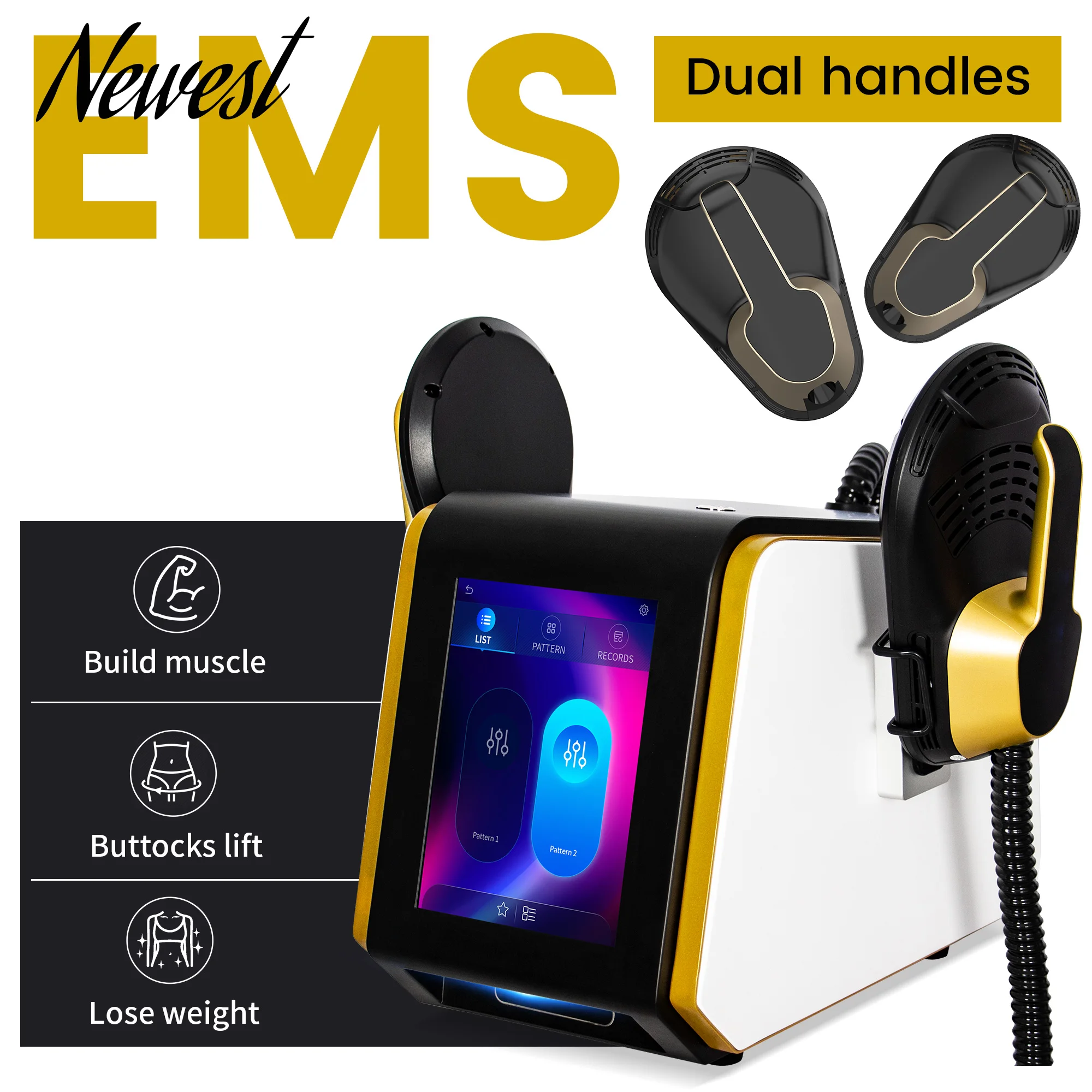 6500W 200Hz 15T RF EMS Body Sculpt Machine Professional Fat Burning Muscle Toning Device Electromagnetic Slimming Tech EMSZERO
6500W 200Hz 15T RF EMS Body Sculpt Machine Professional Fat Burning Muscle Toning Device Electromagnetic Slimming Tech EMSZERO