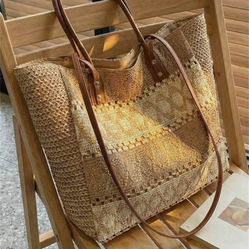 2026 New Pack Popular Straw Large-capacity Bag Women's Fashion Package Shoulder Bag Seaside Beach Bags
2026 New Pack Popular Straw Large-capacity Bag Women's Fashion Package Shoulder Bag Seaside Beach Bags