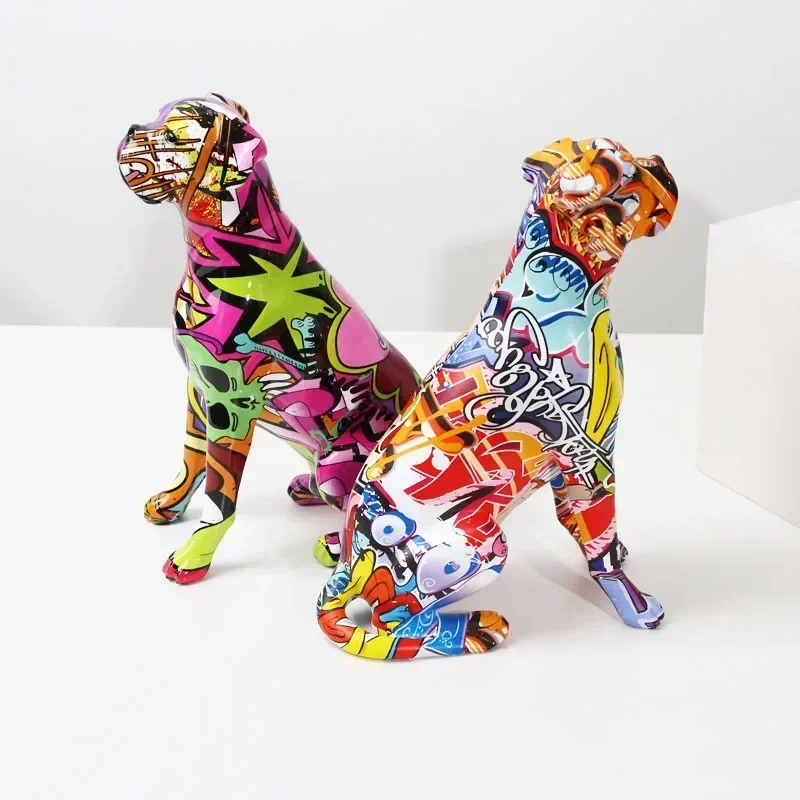Creative Painted Art Water Transfer Room Color Boxer Dog Decorations Home Entrance Wine Cabinet Office Decor Resin Crafts
Creative Painted Art Water Transfer Room Color Boxer Dog Decorations Home Entrance Wine Cabinet Office Decor Resin Crafts