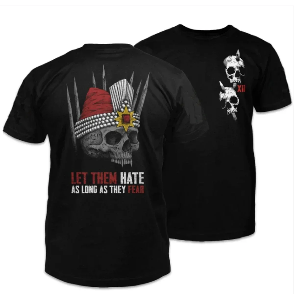 Vlad Tepes-Dracula Skull Men's T Shirt The Impaler Wallachia Romania Ruler Voivode
Vlad Tepes-Dracula Skull Men's T Shirt The Impaler Wallachia Romania Ruler Voivode