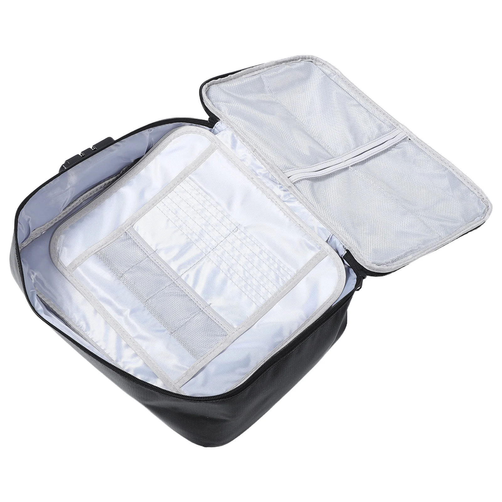 Fireproof Document Bag Black Waterproof Locking File Organizer For Passport Credit Card Cash Laptop Certificate Storage
Fireproof Document Bag Black Waterproof Locking File Organizer For Passport Credit Card Cash Laptop Certificate Storage