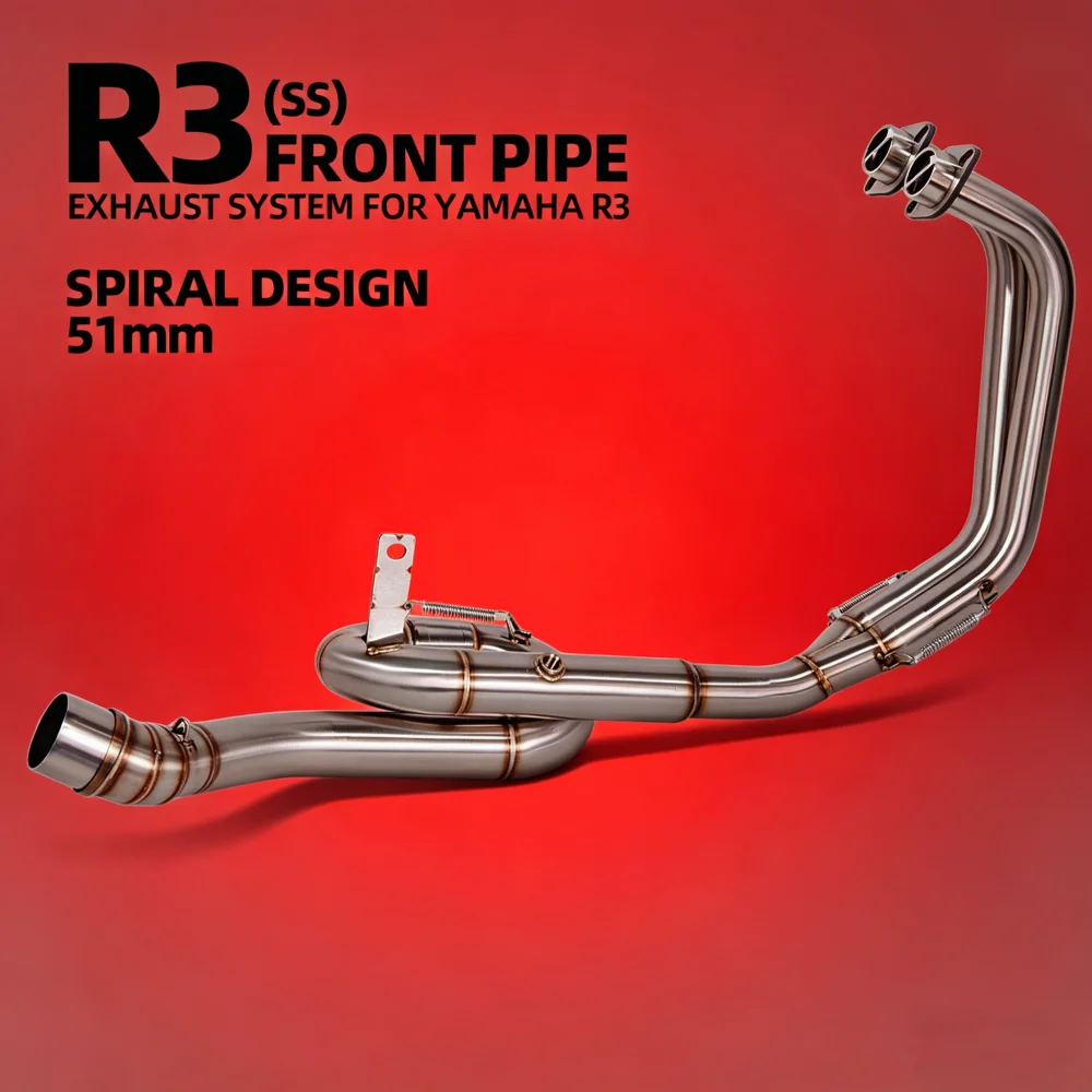 R25 exhaust header pipe R3 R25 MT03 MT25 2015-2024 51MM motorcycle exhaust Front link tube racing manifold accessories
R25 exhaust header pipe R3 R25 MT03 MT25 2015-2024 51MM motorcycle exhaust Front link tube racing manifold accessories