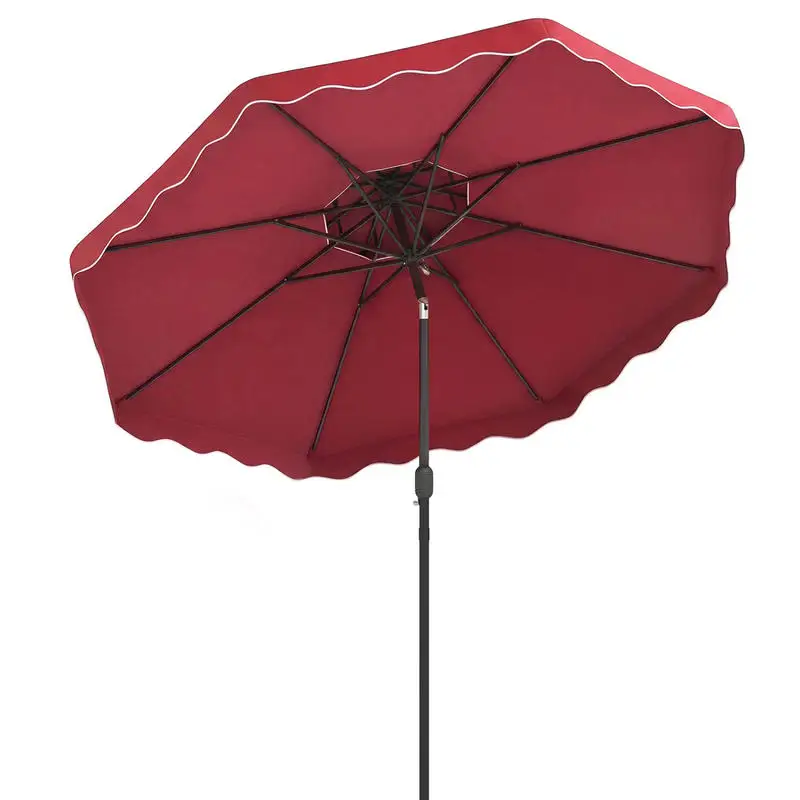 10 Feet Patio Umbrella with Push Button Tilt and Crank-Wine
10 Feet Patio Umbrella with Push Button Tilt and Crank-Wine