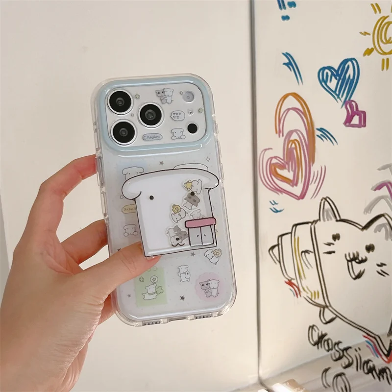 New Cute Cartoon Bear Stand Phone Case For Apple iPhone 17 16 15 Pro Max Clear Shockproof Soft TPU Cover Girls Gift
New Cute Cartoon Bear Stand Phone Case For Apple iPhone 17 16 15 Pro Max Clear Shockproof Soft TPU Cover Girls Gift