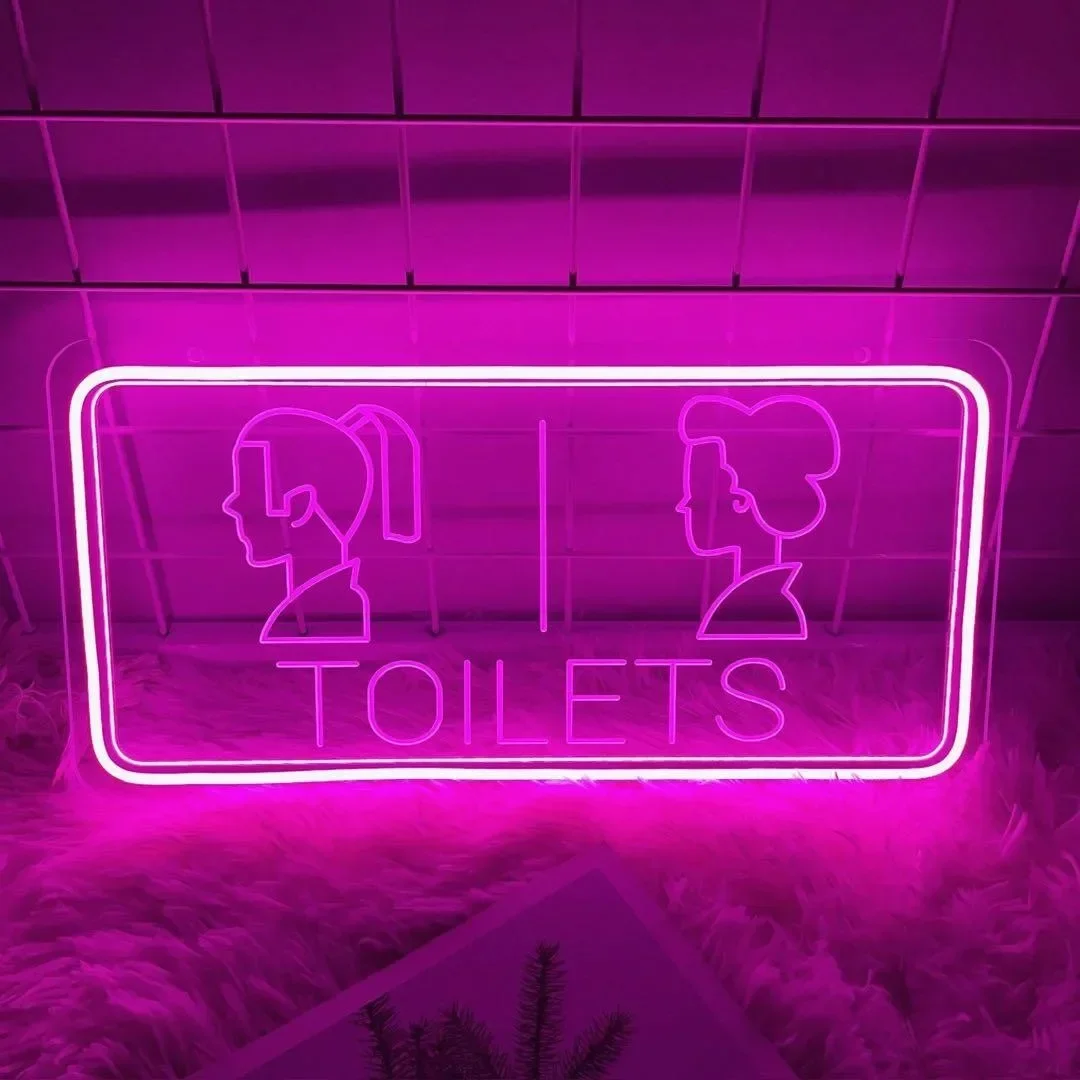Restroom Toilet Neon Sign LED Adjustable Brightness Neon Sign Light for Shopping Mall Public Area Hotel Supermarket Decor Gift
Restroom Toilet Neon Sign LED Adjustable Brightness Neon Sign Light for Shopping Mall Public Area Hotel Supermarket Decor Gift
