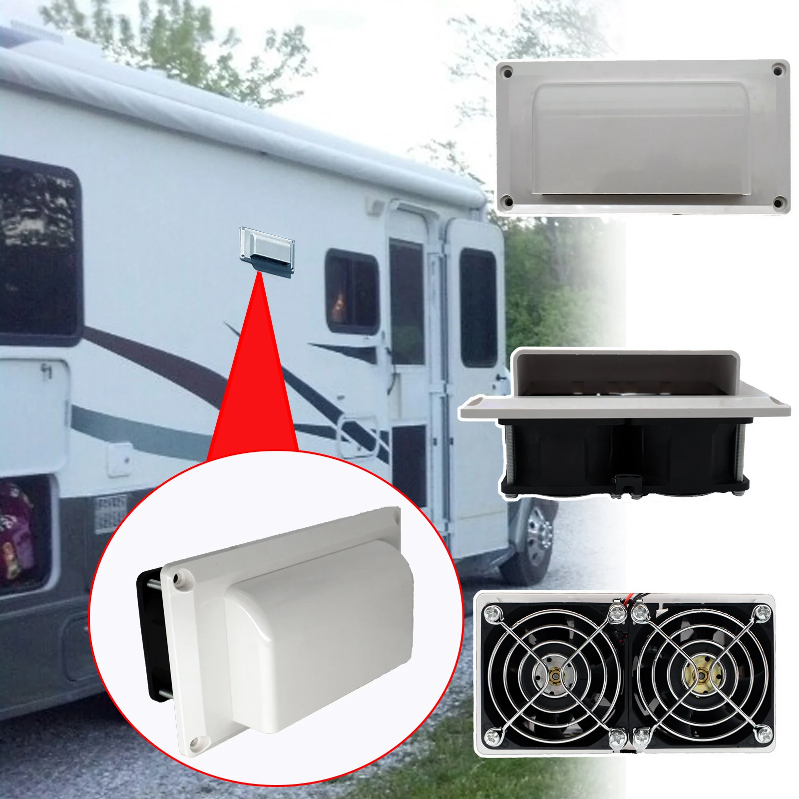 RV Side Air Vent Exhaust Fan Blower Cooling Ventilation For Caravan Motorhome
RV Side Air Vent Exhaust Fan Blower Cooling Ventilation For Caravan Motorhome