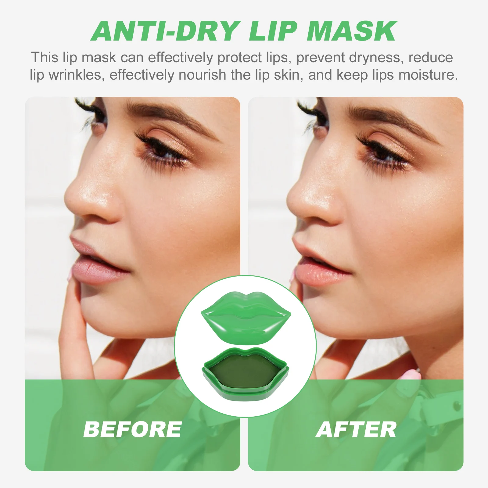20 шт. увлажняющих масок для губ, антивозрастное питательное средство для сухих губ, омолаживающая пленка для женщин
20 шт. увлажняющих масок для губ, антивозрастное питательное средство для сухих губ, омолаживающая пленка для женщин