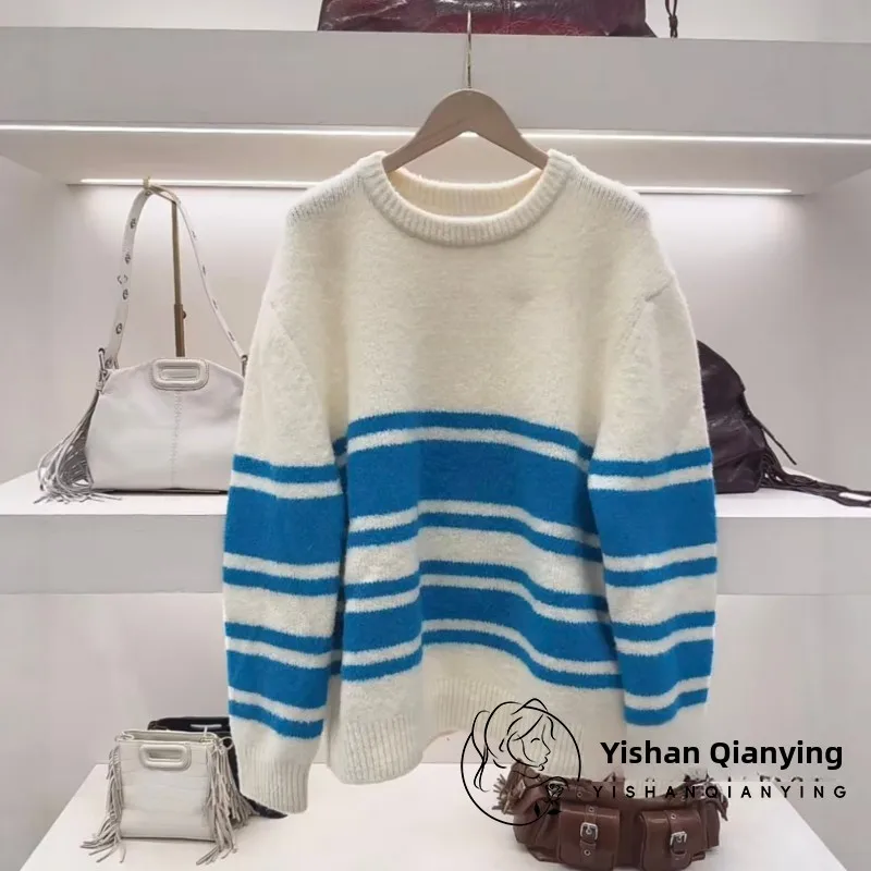 Круглый трикотаж Ne, женский свободный крой, полосатый повседневный крой, модная цветная блузка, осень-зима, Новое поступление
Круглый трикотаж Ne, женский свободный крой, полосатый повседневный крой, модная цветная блузка, осень-зима, Новое поступление