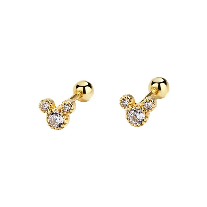 Uniorsj 100% 925 Sterling Silver Jewelry Shiny Zircon Lovely Cute Cartoon Mickey Stud Earrings for Women
Uniorsj 100% 925 Sterling Silver Jewelry Shiny Zircon Lovely Cute Cartoon Mickey Stud Earrings for Women