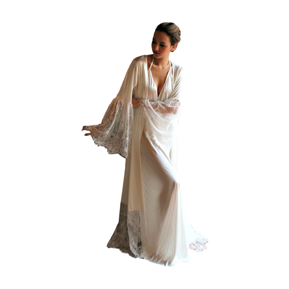Soft Maternity Robes Women Long Appliques Lace Bathrobe Dress Sleeves Evening Sleepwear V-neck Gown Customized Plus Size
Soft Maternity Robes Women Long Appliques Lace Bathrobe Dress Sleeves Evening Sleepwear V-neck Gown Customized Plus Size