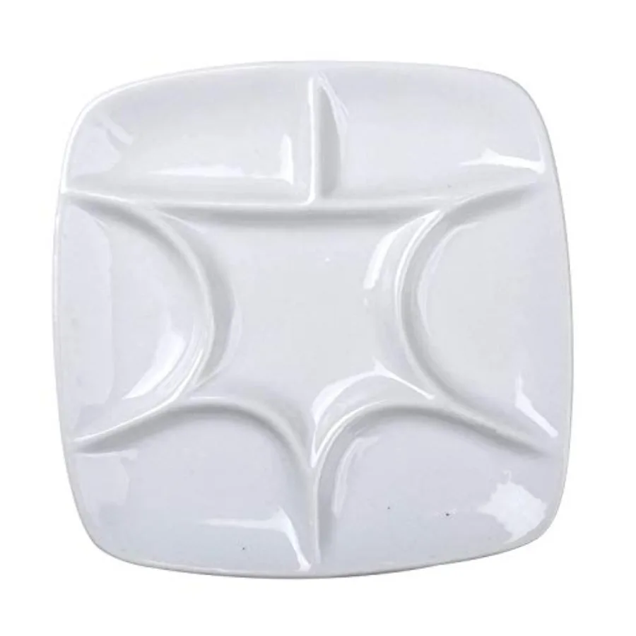 7-Well White Porcelain Artist Paint Palette for Watercolor Gouache Acrylic Oil Painting, 5-4/5-Inch
7-Well White Porcelain Artist Paint Palette for Watercolor Gouache Acrylic Oil Painting, 5-4/5-Inch