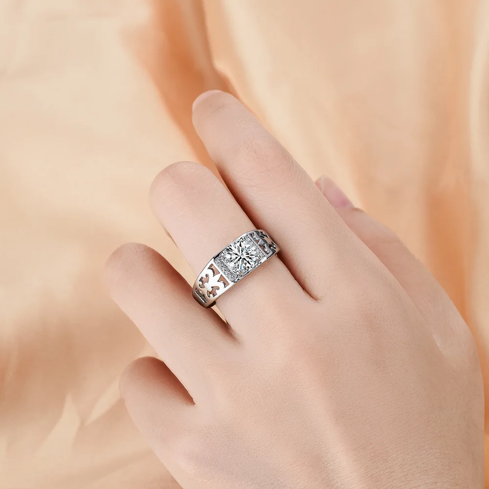 Retro classic vine and grass flower 2-carat men's engagement ring imitation moissanite D-color carat diamond ring for men MJZ-90
Retro classic vine and grass flower 2-carat men's engagement ring imitation moissanite D-color carat diamond ring for men MJZ-90