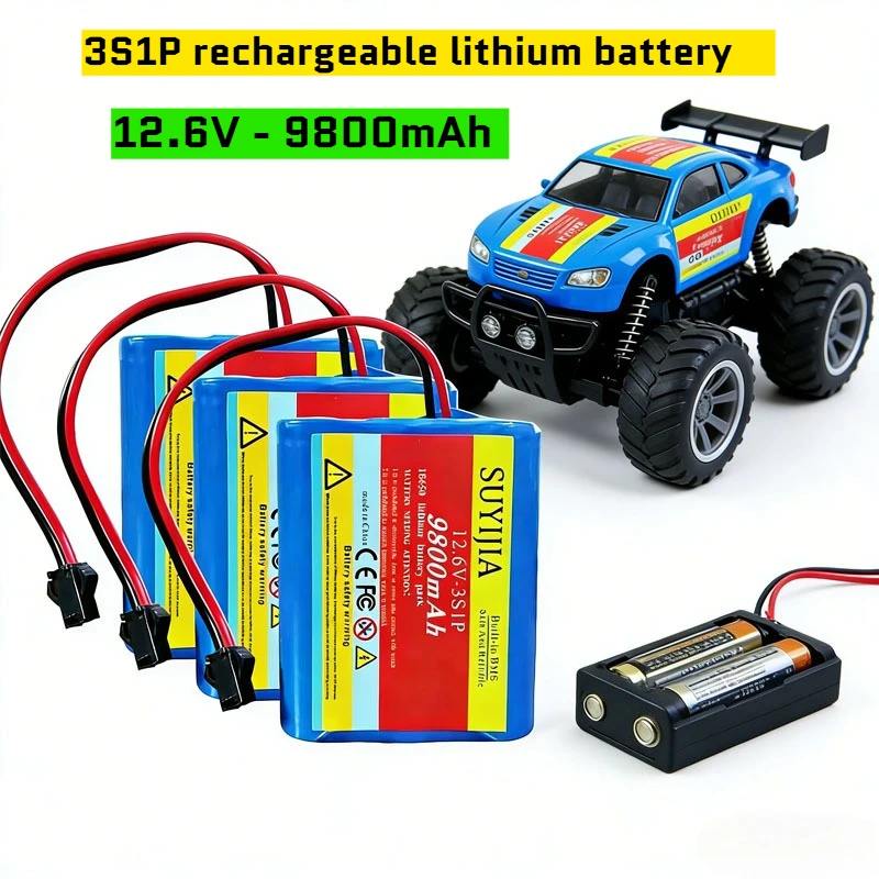 3S1P -18650 lithium battery pack 12.6V 9800mAh built-in BMS suitable for remote control car outdoor power supply camping light
3S1P -18650 lithium battery pack 12.6V 9800mAh built-in BMS suitable for remote control car outdoor power supply camping light