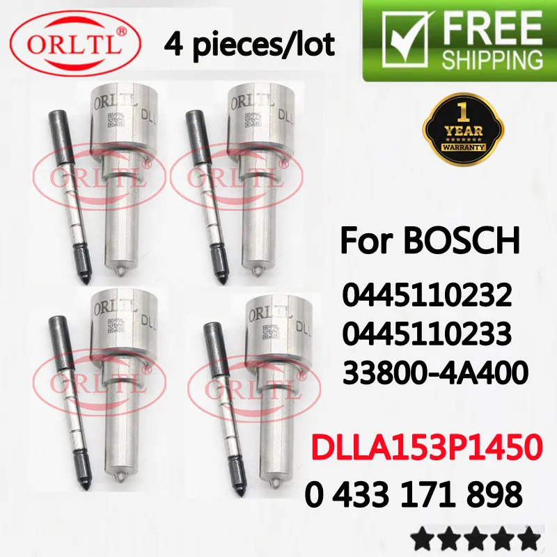 4 шт. DLLA153P1450 OEM 0 433 171 898 для Bosch 33800-4A400 0445110232 0445110233 Дизельная форсунка
4 шт. DLLA153P1450 OEM 0 433 171 898 для Bosch 33800-4A400 0445110232 0445110233 Дизельная форсунка
