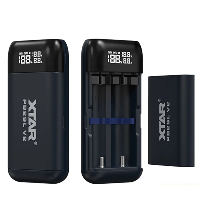 Зарядное устройство XTAR PB2SL V2 с двумя слотами для аккумуляторов 18650/21700, с ЖК-дисплеем, функцией Power Bank, поддержкой быстрой зарядки PD/QC3.0, портативное
Зарядное устройство XTAR PB2SL V2 с двумя слотами для аккумуляторов 18650/21700, с ЖК-дисплеем, функцией Power Bank, поддержкой быстрой зарядки PD/QC3.0, портативное