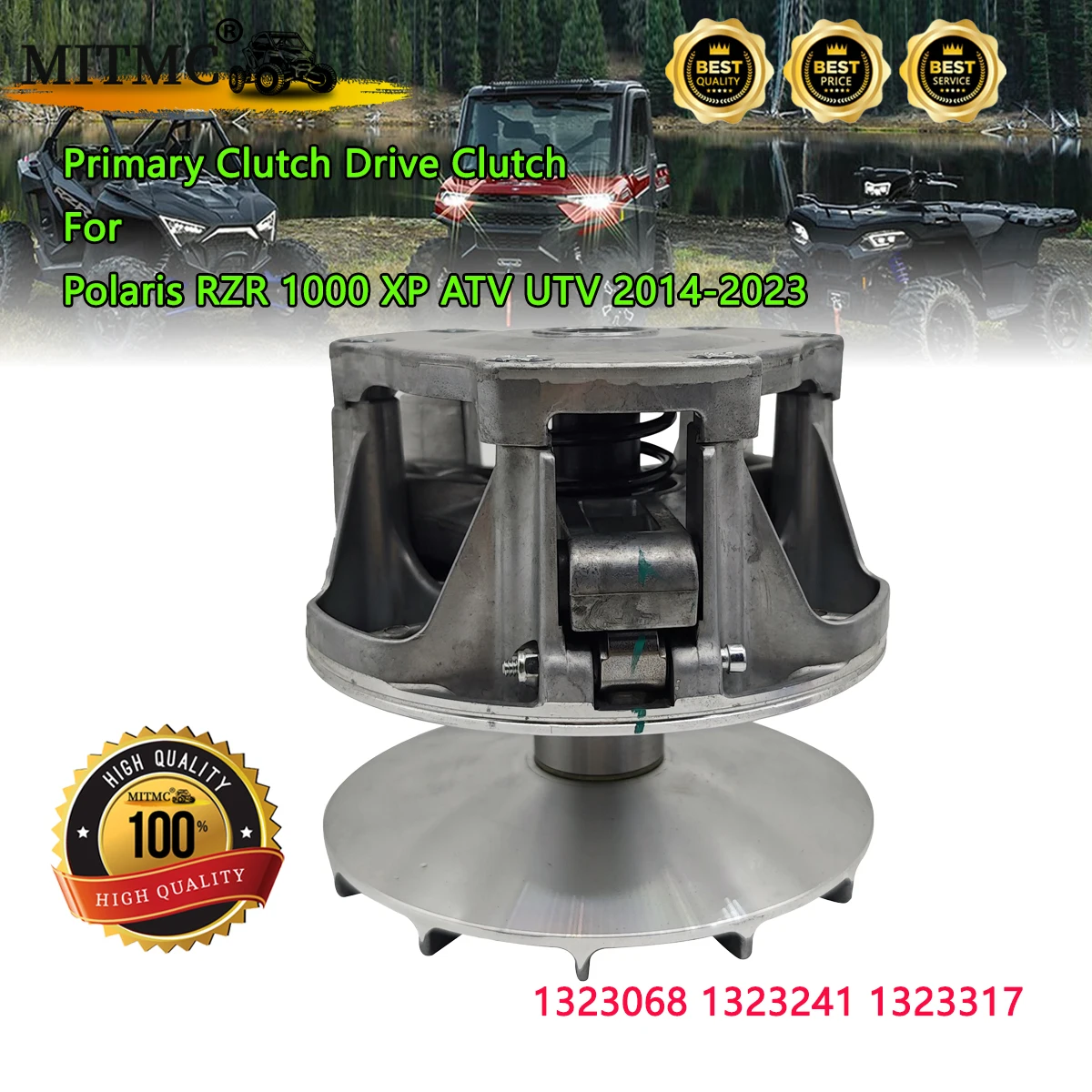 High Quality Primary Clutch Drive Clutch For Polaris RZR 1000 XP ATV UTV 2014-2023 Parts Code 1323068 1323241 1323317
High Quality Primary Clutch Drive Clutch For Polaris RZR 1000 XP ATV UTV 2014-2023 Parts Code 1323068 1323241 1323317