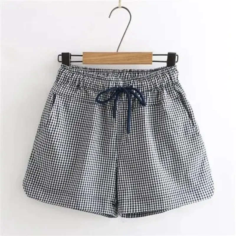 Women's Gingham Plaid Shorts Elastic Waist Drawstring Loose Casual Summer Shorts
Women's Gingham Plaid Shorts Elastic Waist Drawstring Loose Casual Summer Shorts