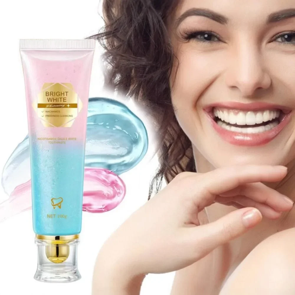Niacinamide Toothpaste Whitening Teeth And Eliminating Bad Breath Foreign Trade Fresh Mouth Toothpaste to Remove Yellow Stains
Niacinamide Toothpaste Whitening Teeth And Eliminating Bad Breath Foreign Trade Fresh Mouth Toothpaste to Remove Yellow Stains