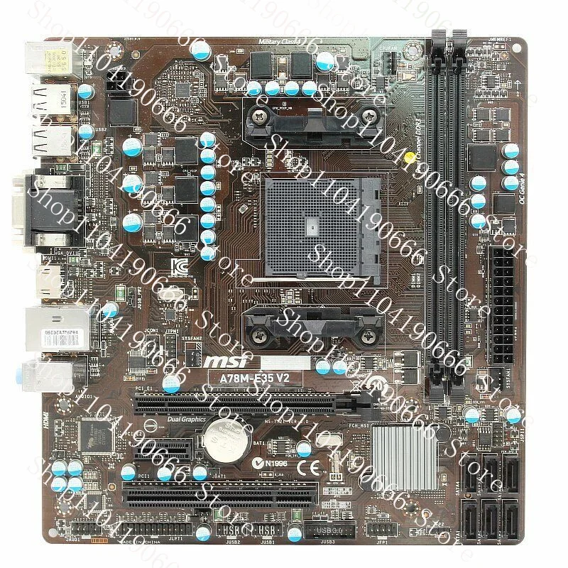 For MSI A78M-E35 V2 motherboard A78M FM2 DDR3 32G VGA+DVI+HDMI M-ATX Tested ok XYG
For MSI A78M-E35 V2 motherboard A78M FM2 DDR3 32G VGA+DVI+HDMI M-ATX Tested ok XYG