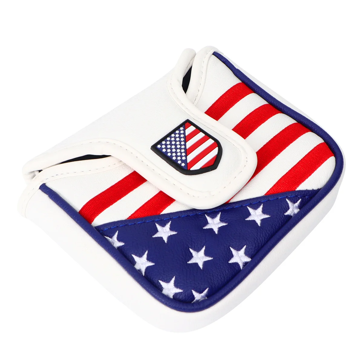 Mallet Putter Cover Pu Square Headcover For Golf Club American Flag Embroidery Design Machine Washable Thick
Mallet Putter Cover Pu Square Headcover For Golf Club American Flag Embroidery Design Machine Washable Thick