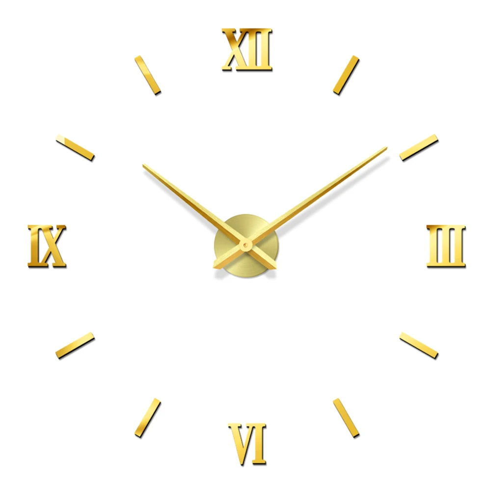 Oversized Wall Clock Frameless Acrylic Silent Hanging Clocks for Home DIY Golden Smooth Walls Living Room Bedroom Office Clear
Oversized Wall Clock Frameless Acrylic Silent Hanging Clocks for Home DIY Golden Smooth Walls Living Room Bedroom Office Clear