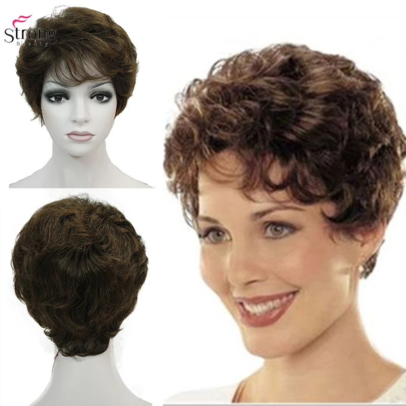 Коричневый короткий многослойный пушистый парик для женщин Полный синтетический парик для женских париков
Коричневый короткий многослойный пушистый парик для женщин Полный синтетический парик для женских париков