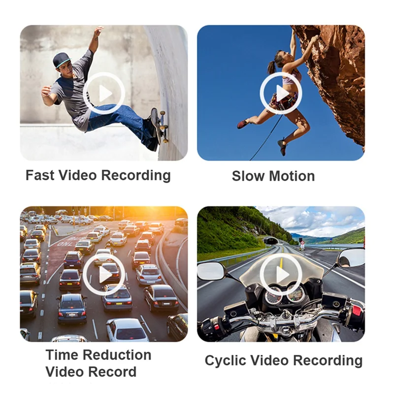 AC56-4K 30FPS Head Mounted Camera Wearable Wifi Video Camcorder Camera 120°Wide Angle Lens Anti-Shake APP Control Camera
AC56-4K 30FPS Head Mounted Camera Wearable Wifi Video Camcorder Camera 120°Wide Angle Lens Anti-Shake APP Control Camera