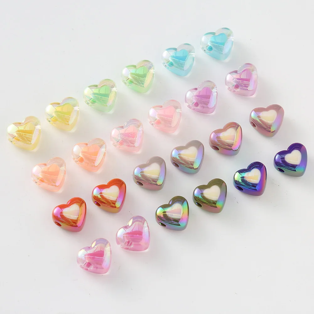 10pcs/lot 18mm Electroplated Sandwich Acrylic Heart Beads Spacer Beads for Bracelets & Necklaces DIY Jewelry Making Supplies
10pcs/lot 18mm Electroplated Sandwich Acrylic Heart Beads Spacer Beads for Bracelets & Necklaces DIY Jewelry Making Supplies
