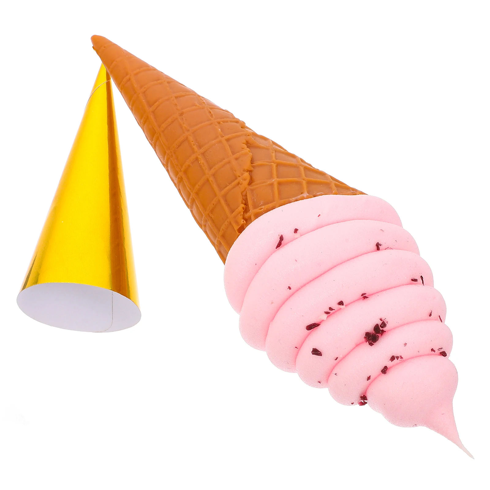 Realistic Artificial Ice Cream Cone Fake Dessert Lifelike Decorative Display Prop For Shop Window Coffee Bar Accessories
Realistic Artificial Ice Cream Cone Fake Dessert Lifelike Decorative Display Prop For Shop Window Coffee Bar Accessories
