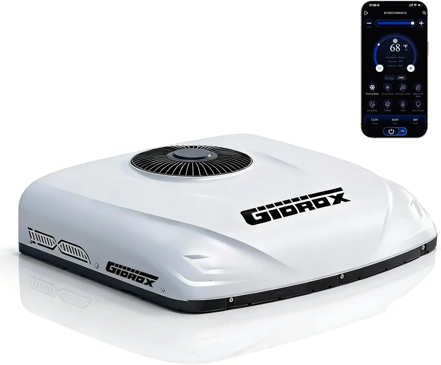 10000 BTU 12V DC RV Air Conditioner with Heater - Battery Powered, Low Power Consumption, Ultra Quiet & Fast Cooling Rooftop
10000 BTU 12V DC RV Air Conditioner with Heater - Battery Powered, Low Power Consumption, Ultra Quiet & Fast Cooling Rooftop