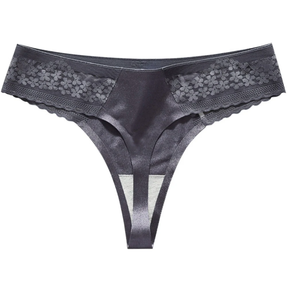 New Seamless Cotton Crotch Bikini T Back Ice Silk Women's Lace Panties Briefs G-string Thongs Underwear
New Seamless Cotton Crotch Bikini T Back Ice Silk Women's Lace Panties Briefs G-string Thongs Underwear