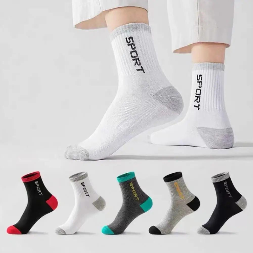 5Pairs Men's High-Performance Athletic Crew Socks Moisture-Wicking Soft Breathable Polyester Fiber for Running Hiking Sports
5Pairs Men's High-Performance Athletic Crew Socks Moisture-Wicking Soft Breathable Polyester Fiber for Running Hiking Sports