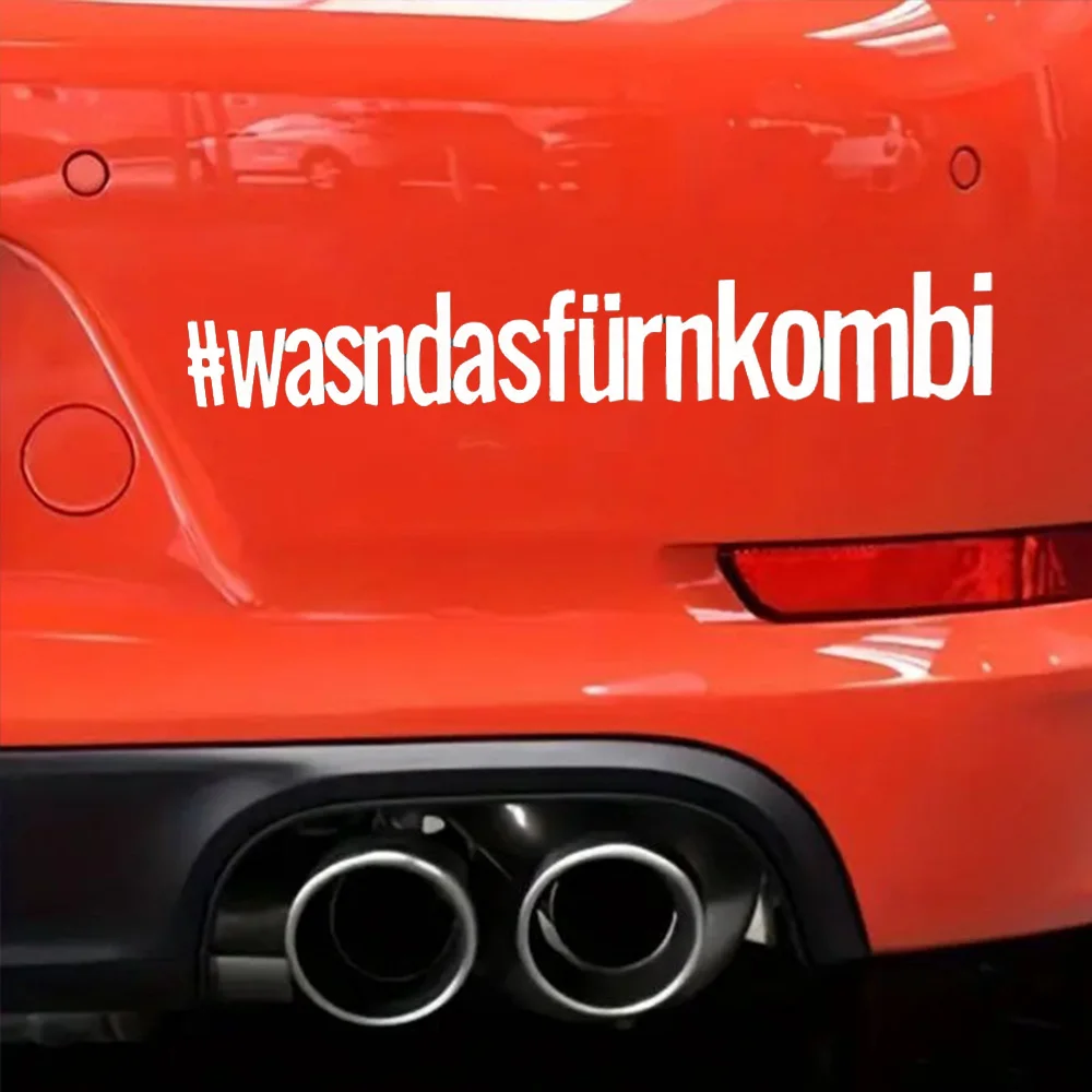 30x4cm, #wasndasfürnkombi Self-Adhesive Vinyl Sticker for Cars, Trucks, Motorcycles, Laptops, Windows, Glass, Walls Indoor
30x4cm, #wasndasfürnkombi Self-Adhesive Vinyl Sticker for Cars, Trucks, Motorcycles, Laptops, Windows, Glass, Walls Indoor