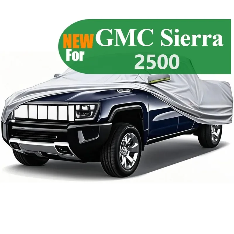 Five-layer waterproof Oxford fabric Car cover for GMC Sierra 2500 sun rain and snow protection with a Free storage Bag Silver
Five-layer waterproof Oxford fabric Car cover for GMC Sierra 2500 sun rain and snow protection with a Free storage Bag Silver