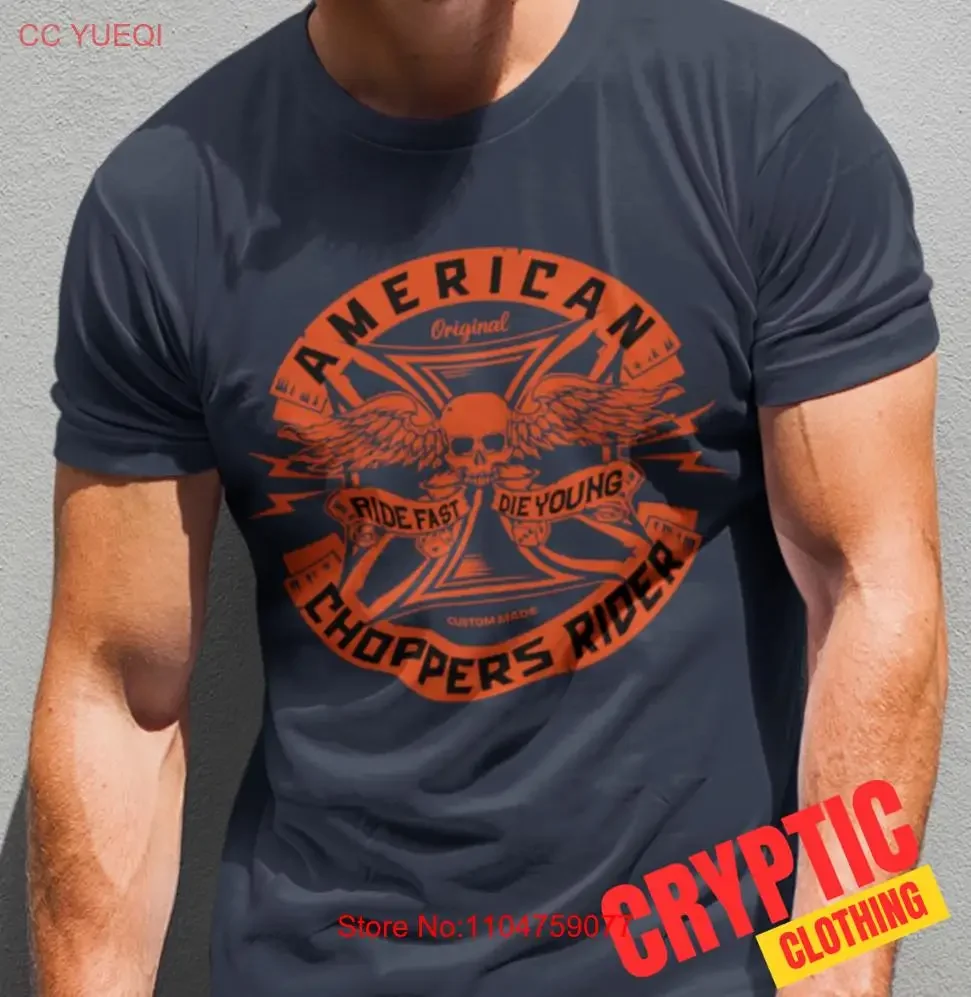 Американская мотоциклетная футболка Chopper на заказ S 3XL, мотоциклетная байкерская футболка для взрослых в подарок, винтажная мытая графика, растянутая, слегка
Американская мотоциклетная футболка Chopper на заказ S 3XL, мотоциклетная байкерская футболка для взрослых в подарок, винтажная мытая графика, растянутая, слегка