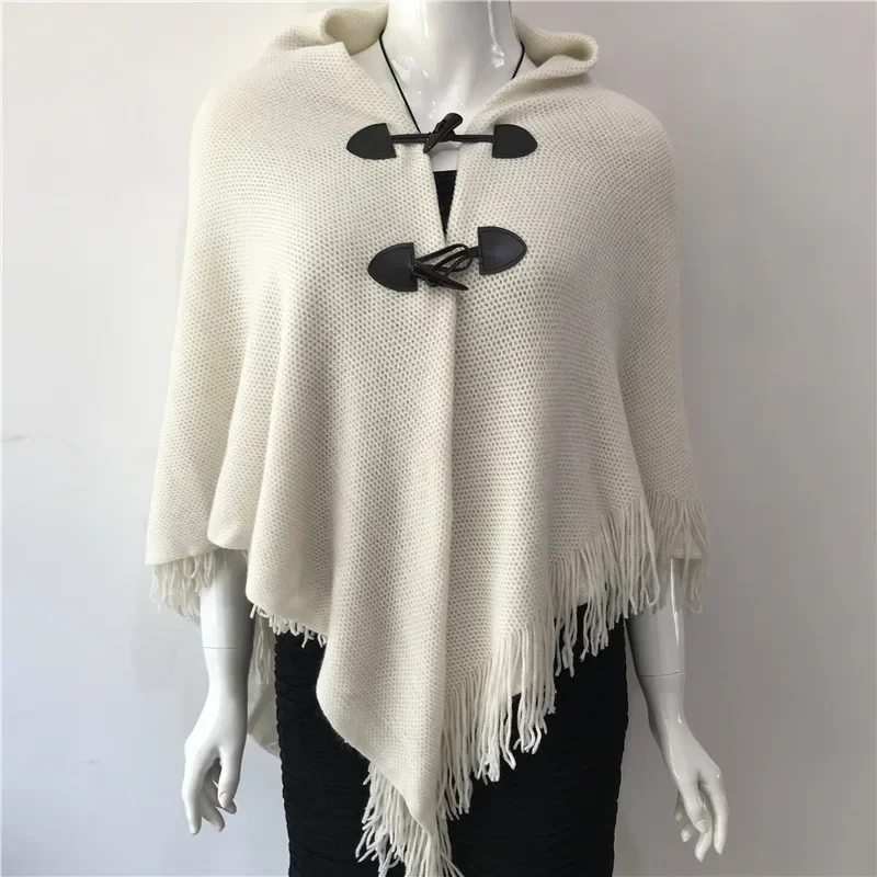 Spring Autumn New Style Shawl Cape Tassel Ox Horn Buckle Solid Color Irregular Double-Layer Tassel Cloak Shawl Sunscreen Beige
Spring Autumn New Style Shawl Cape Tassel Ox Horn Buckle Solid Color Irregular Double-Layer Tassel Cloak Shawl Sunscreen Beige
